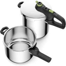 زودپز TEFAL Secure 5 نقره ای 4+6لیتری P2584300